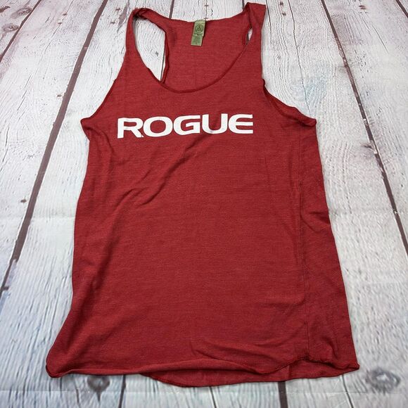 Rogue Fitness Tank Top Womens Large Red Racerback Workout Alternative Apparel - Picture 1 of 8